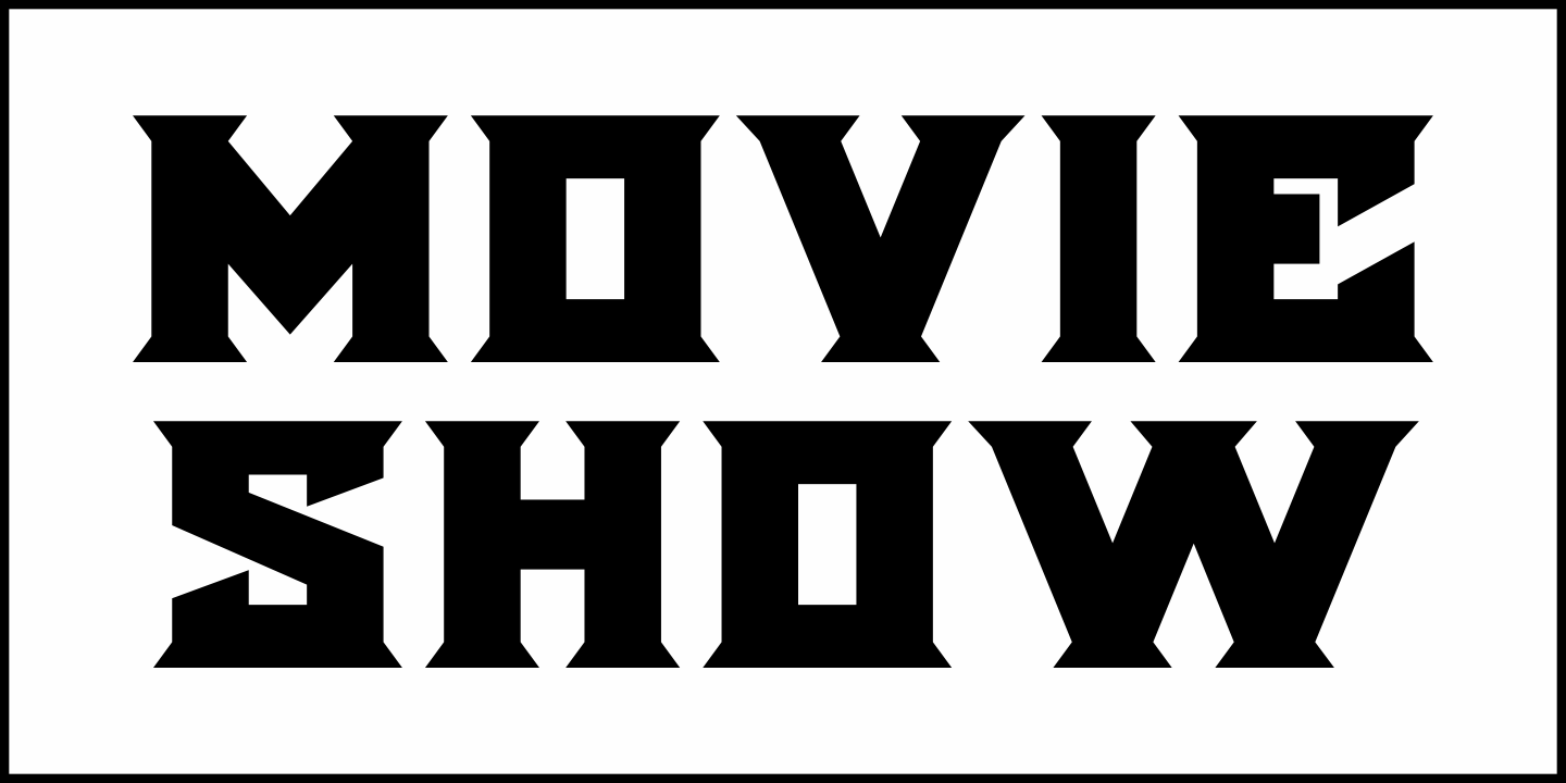 Movie Show Font Poster #2