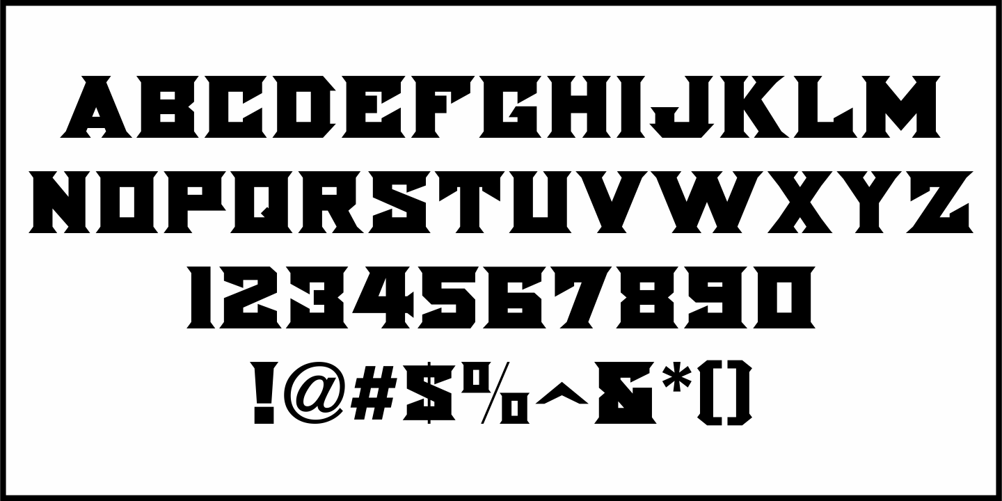 Movie Show Font Poster #3