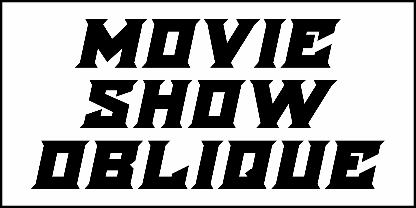 Movie Show Font Poster #4