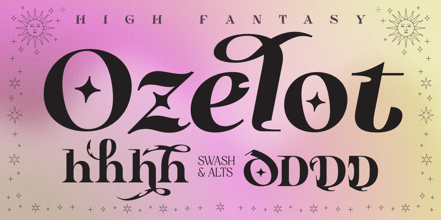 Ozelot Heavy Font Poster #1
