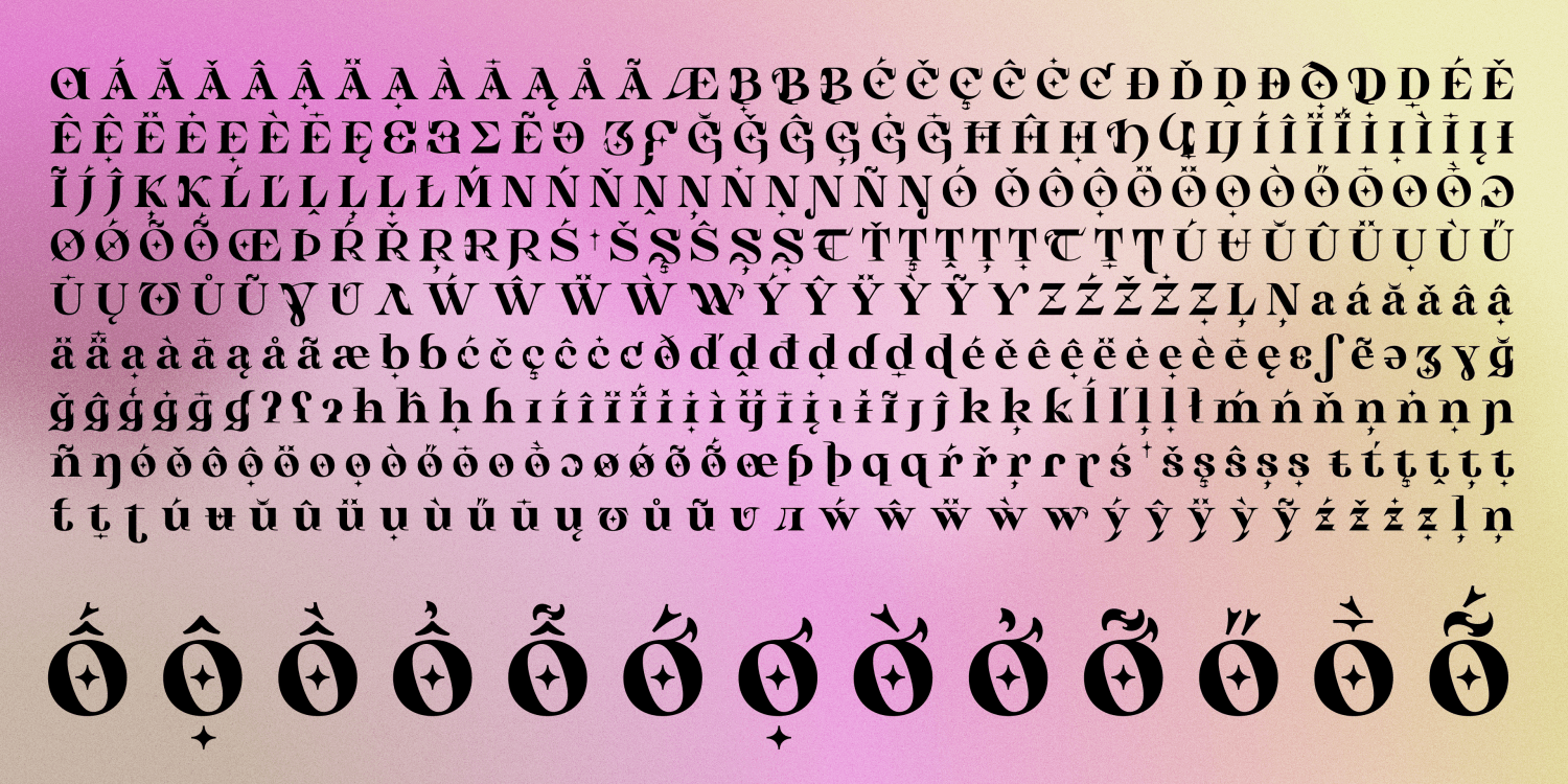Ozelot Heavy Font Poster #1