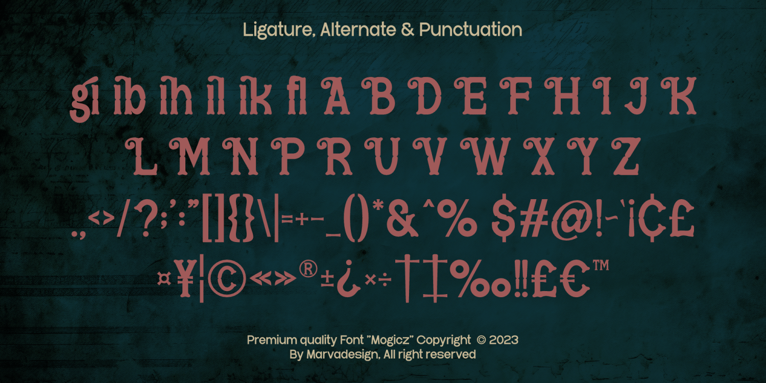 Mogicz Font Poster #1
