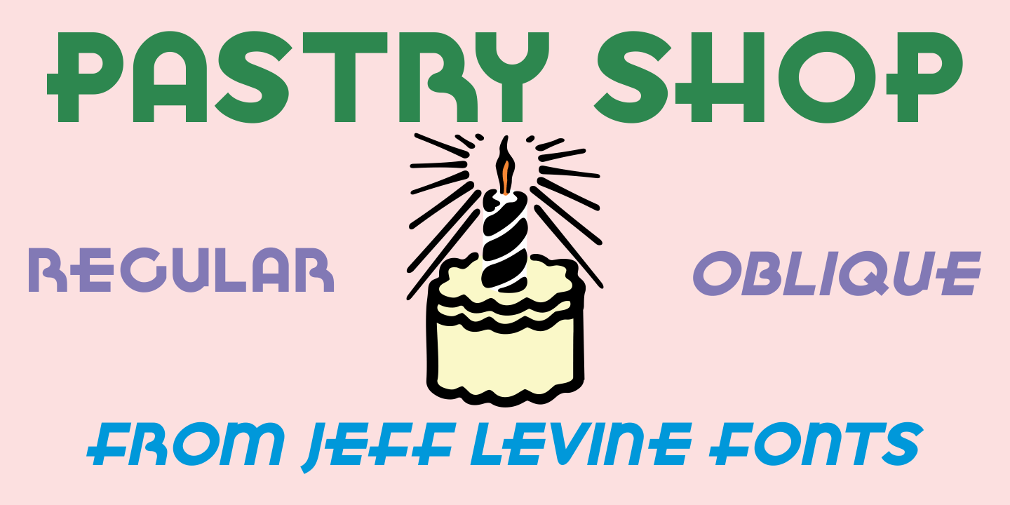 Pastry Shop Font Family Poster