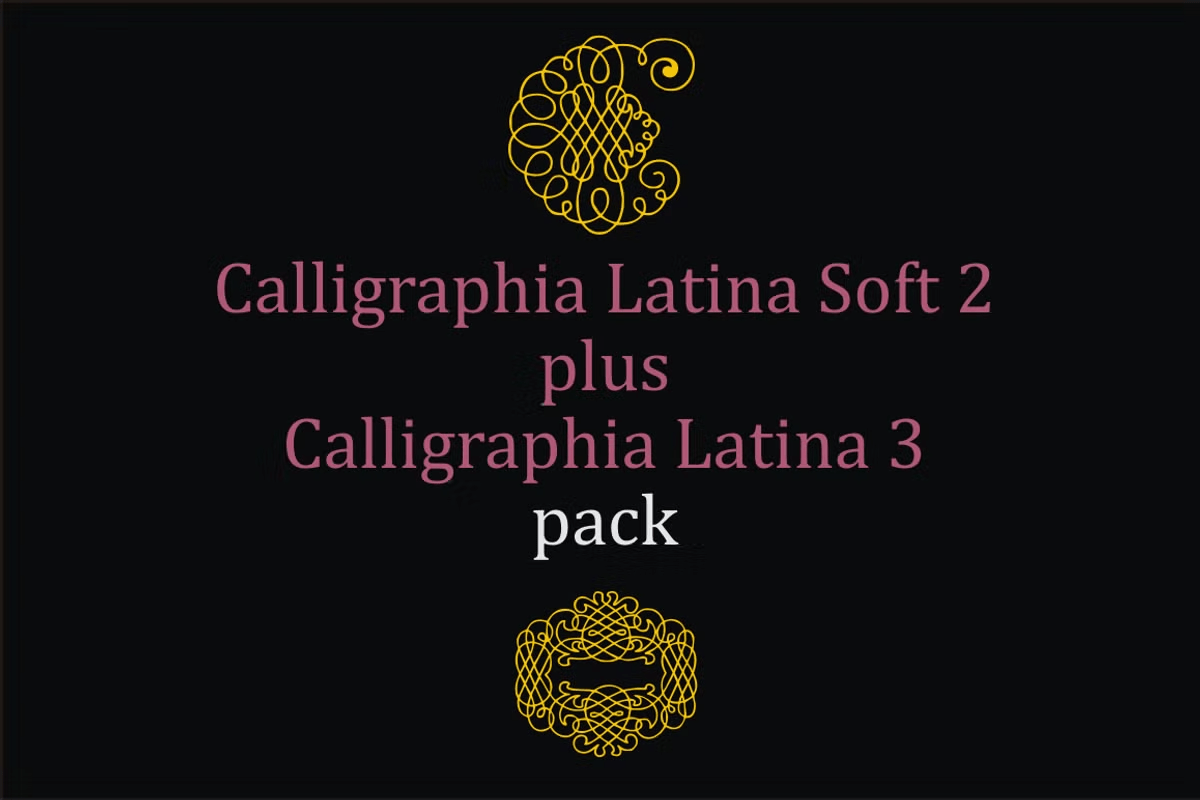 Calligraphia Latina Pack Font Family Poster