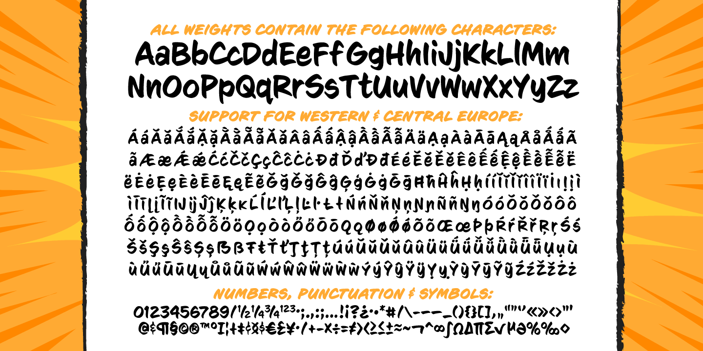 Sign Language Font Poster #1