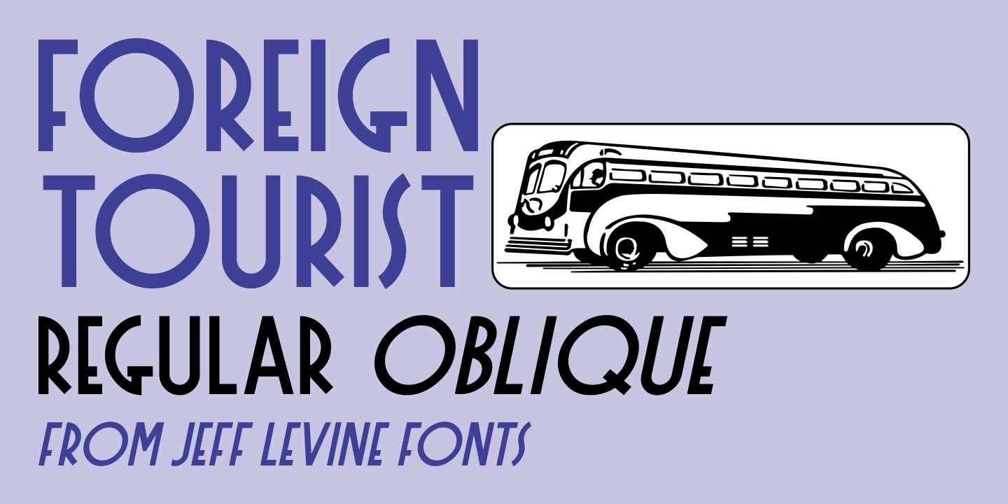 Foreign Tourist Font Family Poster