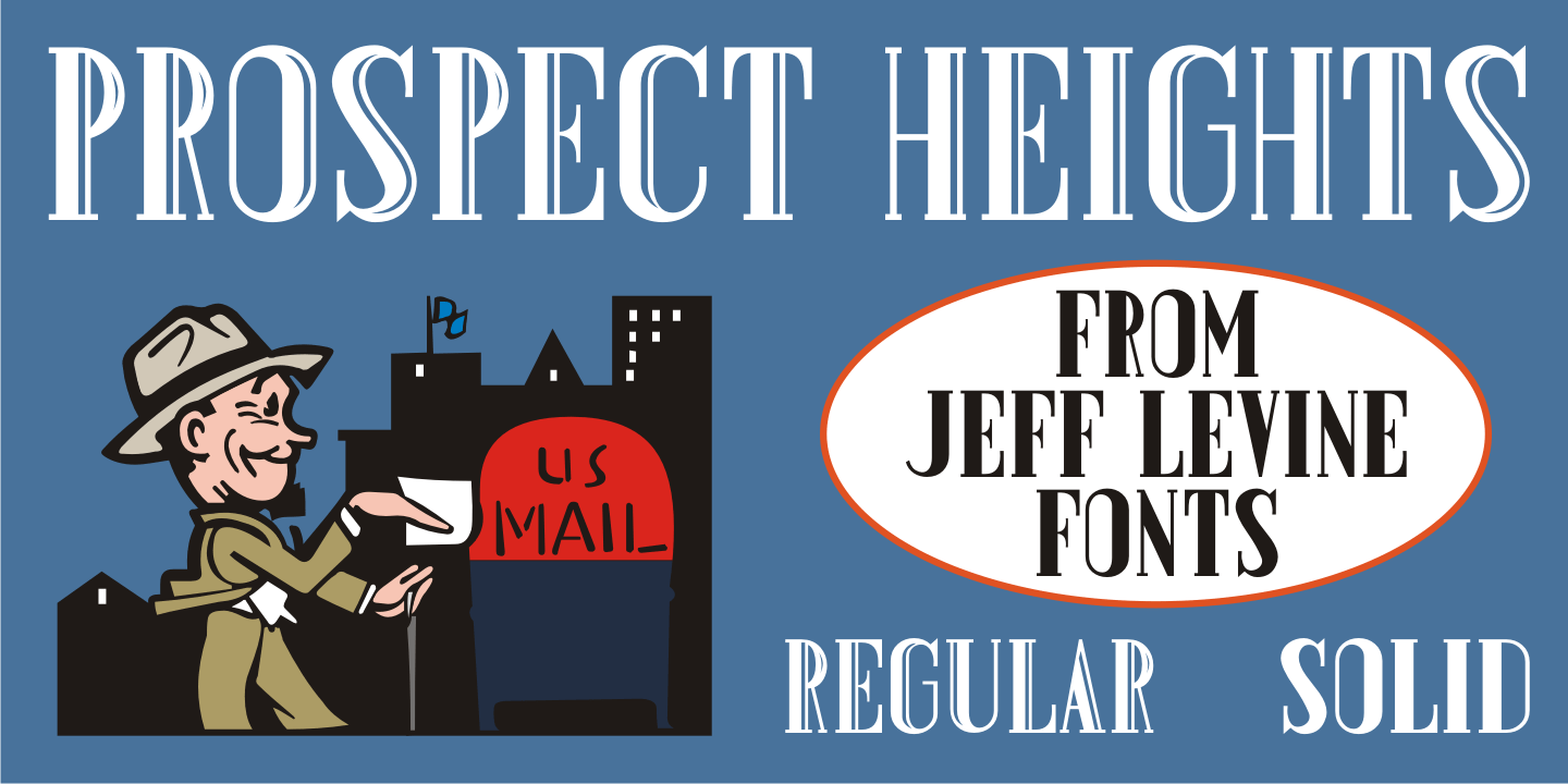 Prospect Heights Font Poster #1