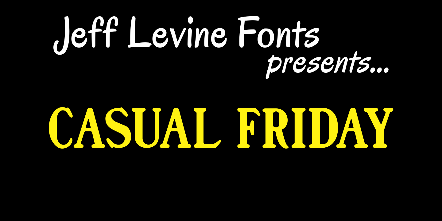 Casual Friday Font Family Poster