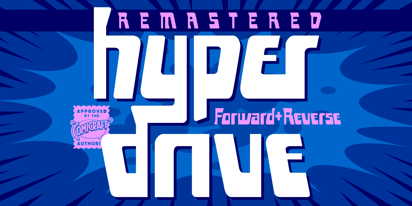 Hyperdrive Font Poster