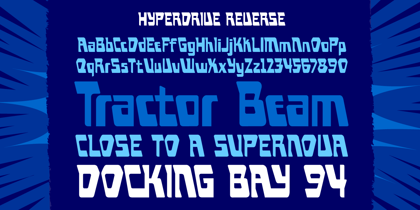 Hyperdrive Font Poster #1