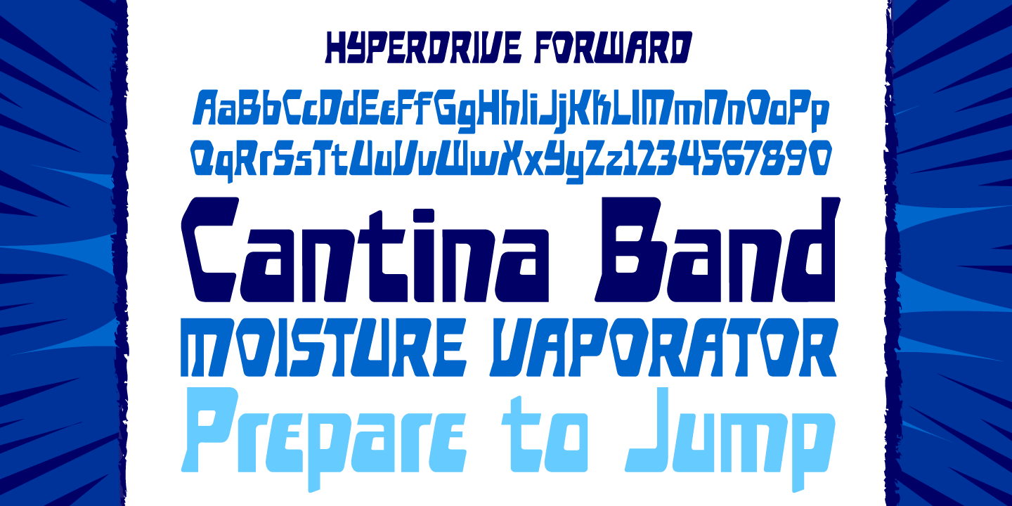 Hyperdrive Font Poster #1