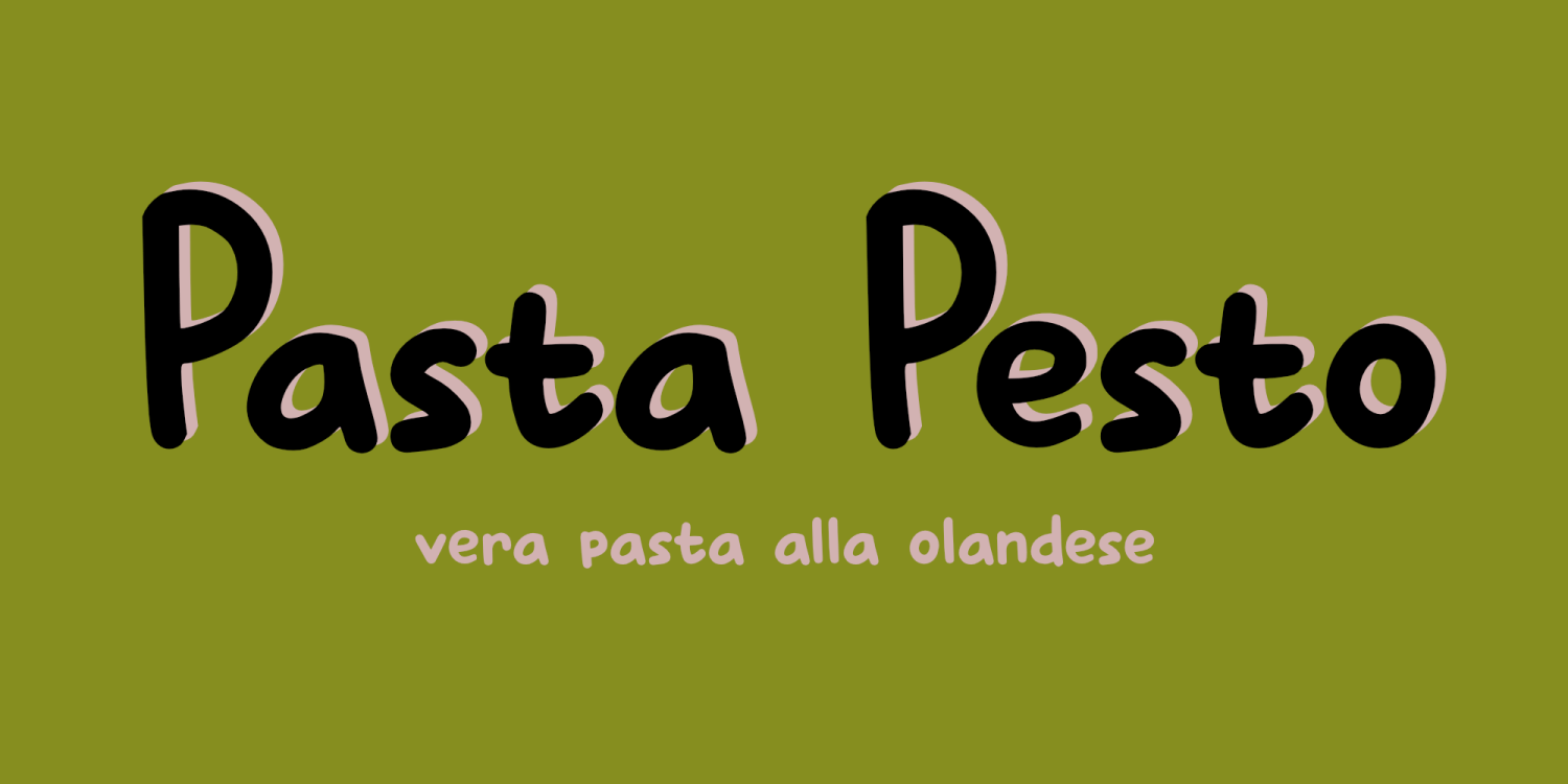 Pasta Pesto Poster