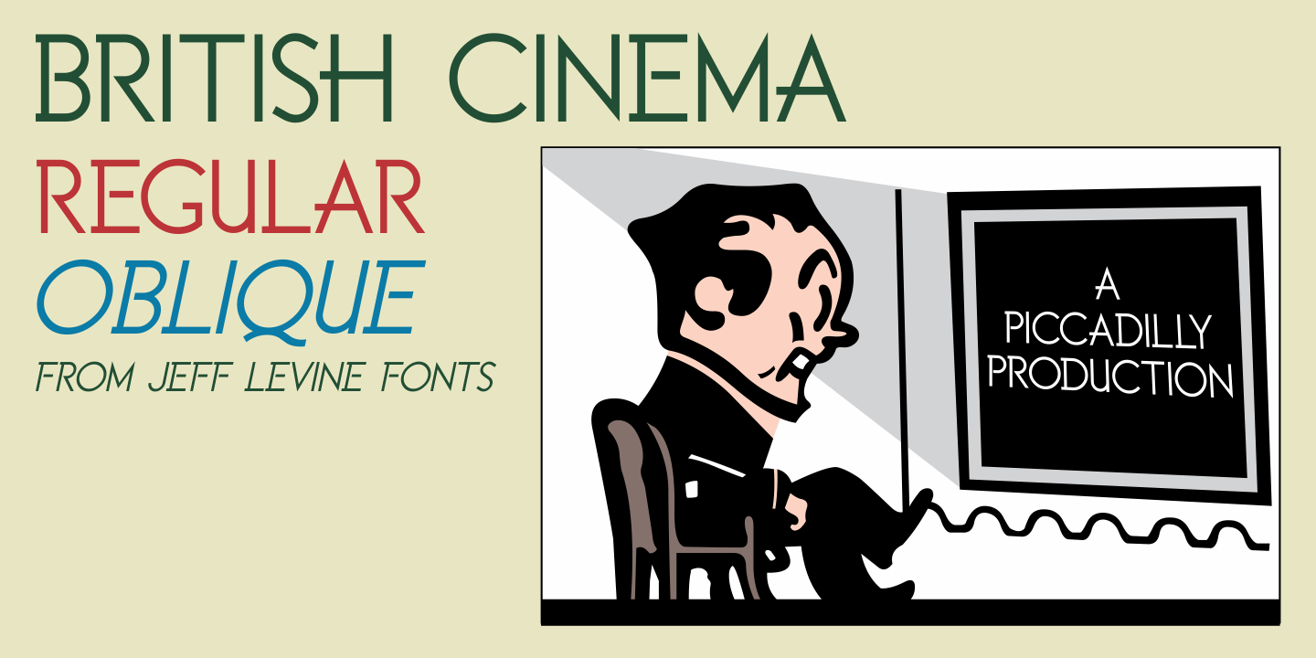 British Cinema Font Poster