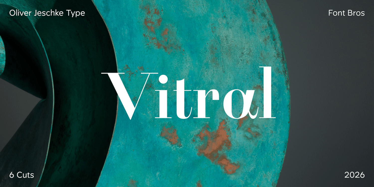 Vitral Font Poster