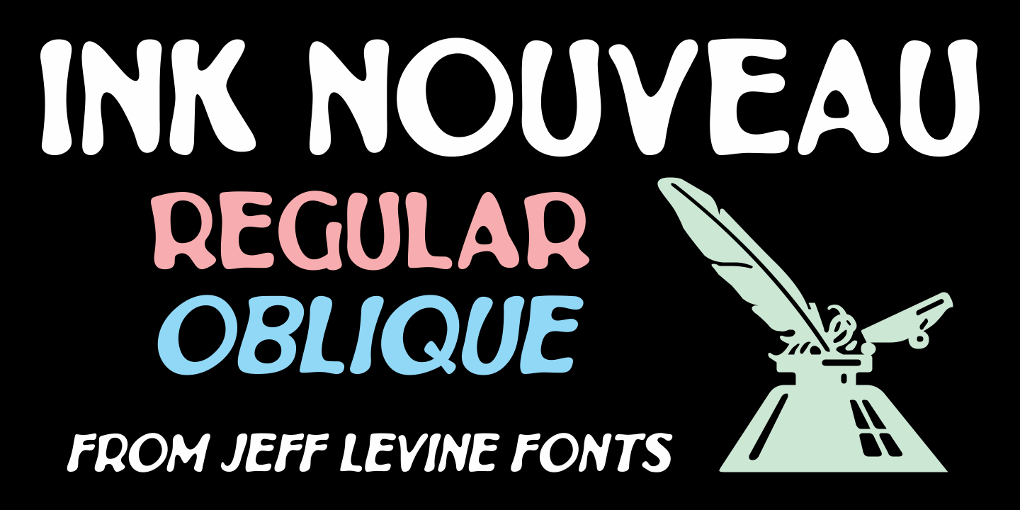 Ink Nouveau Font Poster #1