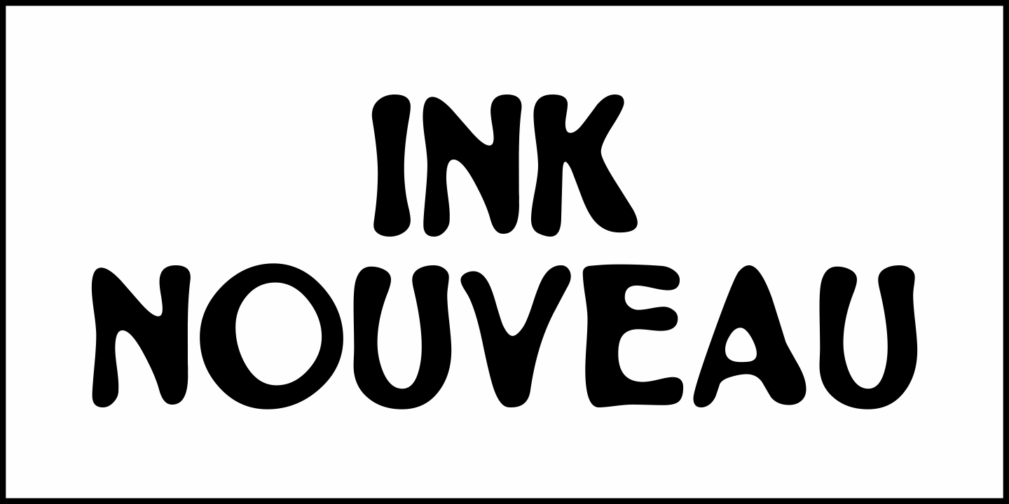 Ink Nouveau Font Poster #2