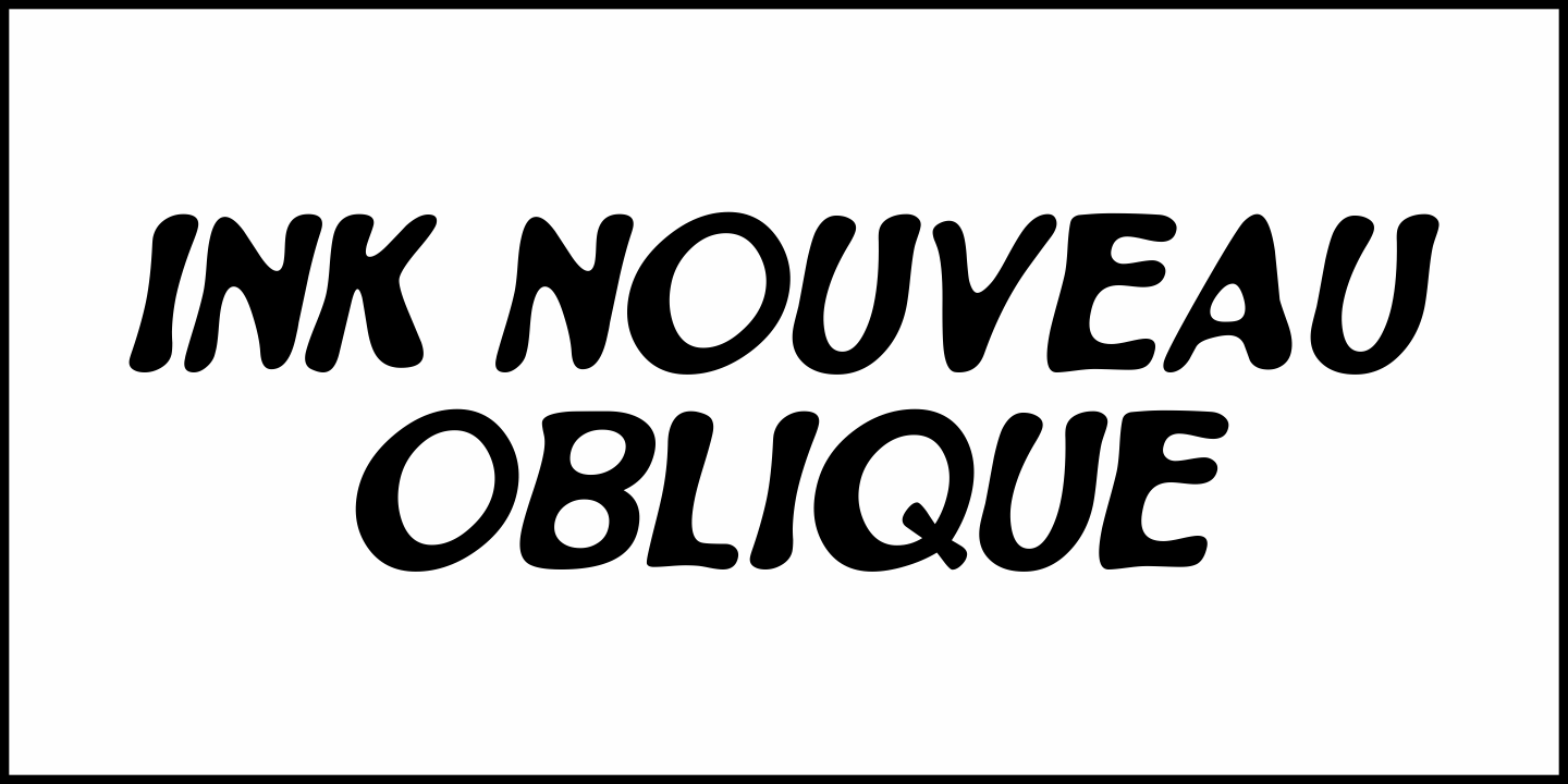 Ink Nouveau Font Poster #4