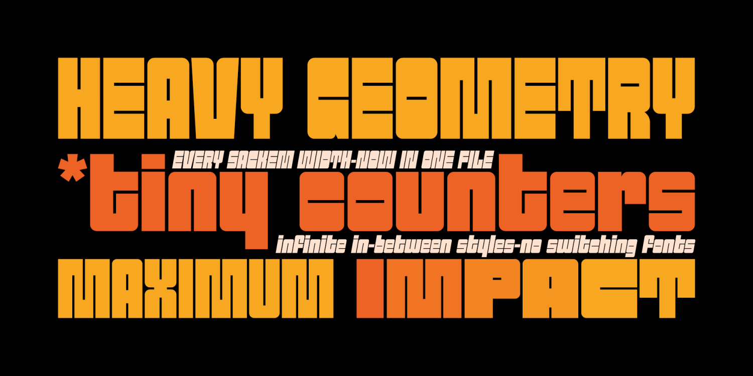 Sackem VF PB Font Poster #5