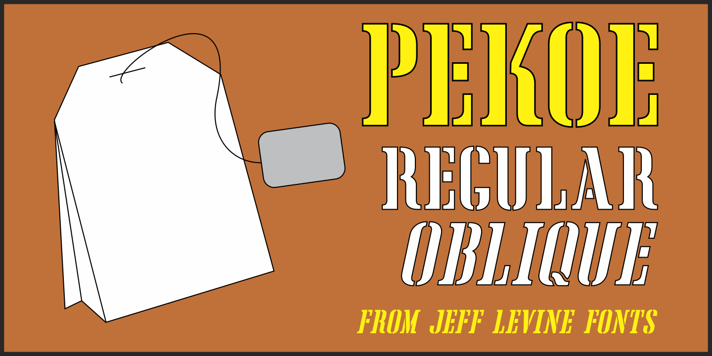 Pekoe Font Poster #1