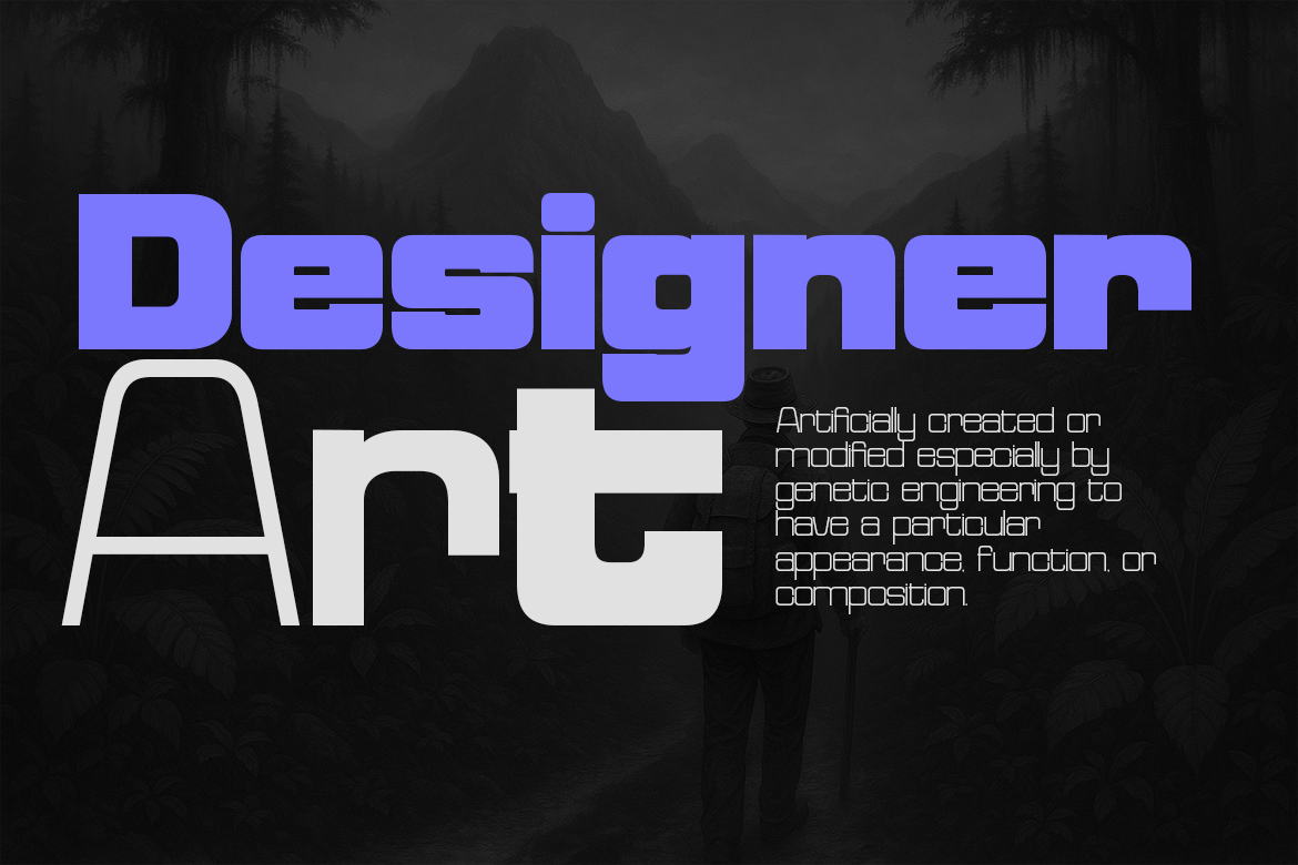 Reflect of Strictly Semi Expanded Font Poster #3