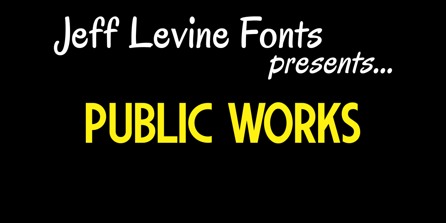 Public Works Font Family Poster
