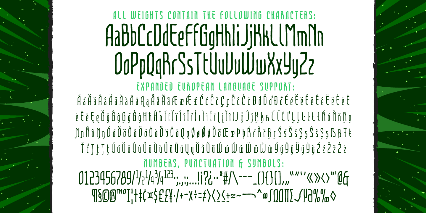 Temporal Shift & Gap Compressed Font Poster #1