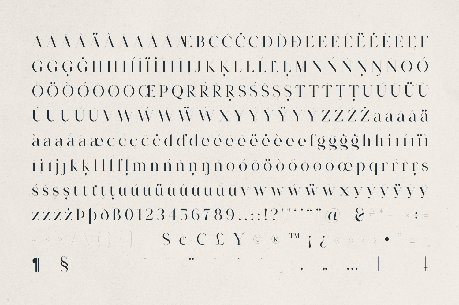 Morlique Serif Font Font Poster #1