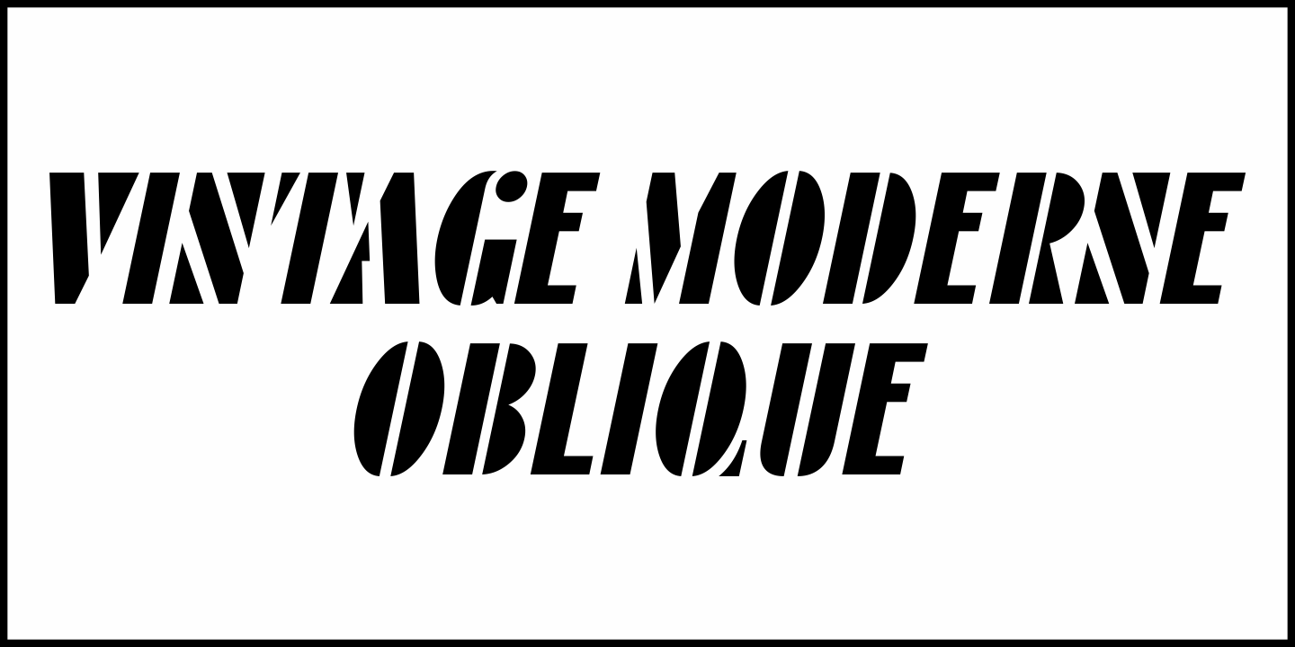 Vintage Moderne JNL Font Poster #4