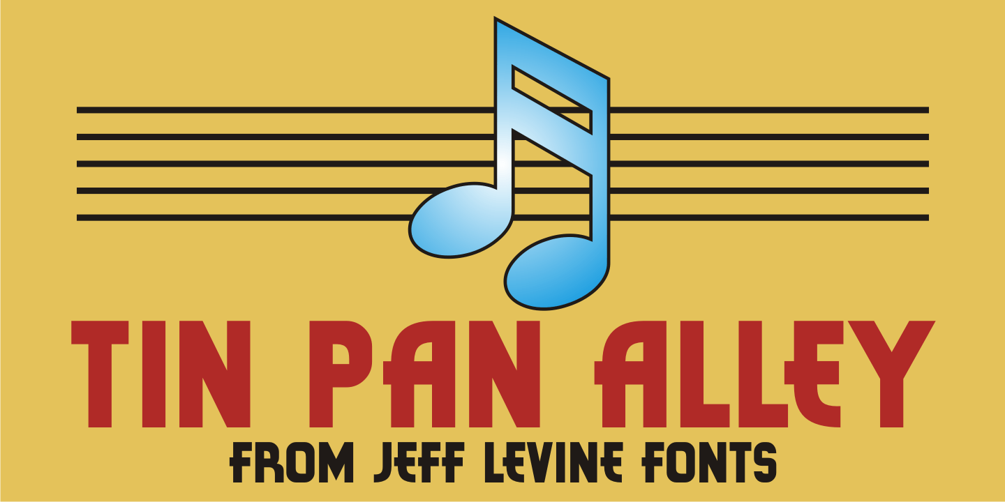 Tin Pan Alley Font Family Poster