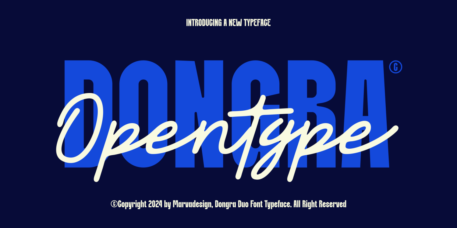 Dongra Font Poster