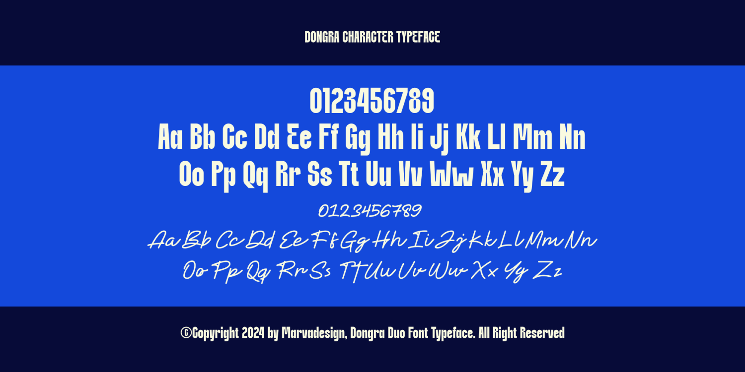 Dongra Font Poster #1