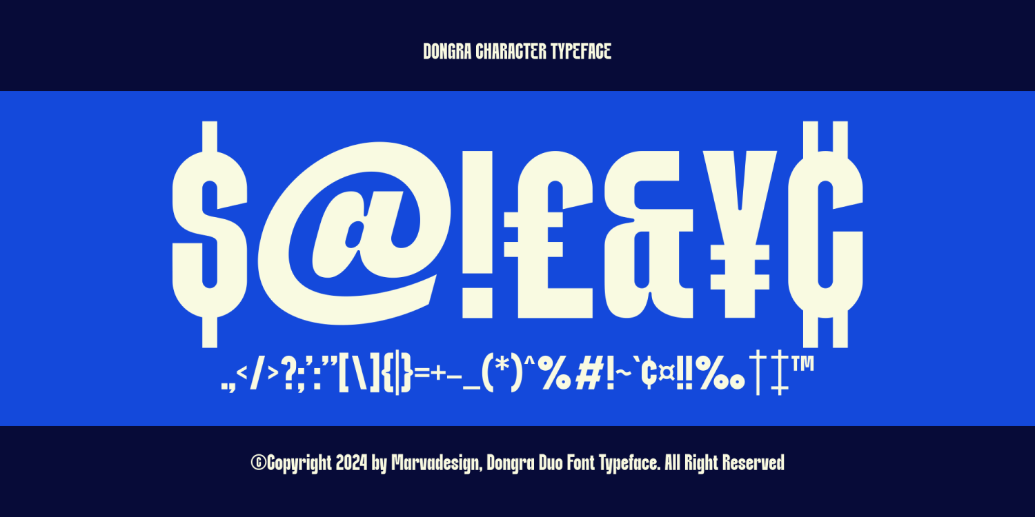Dongra Font Poster #1