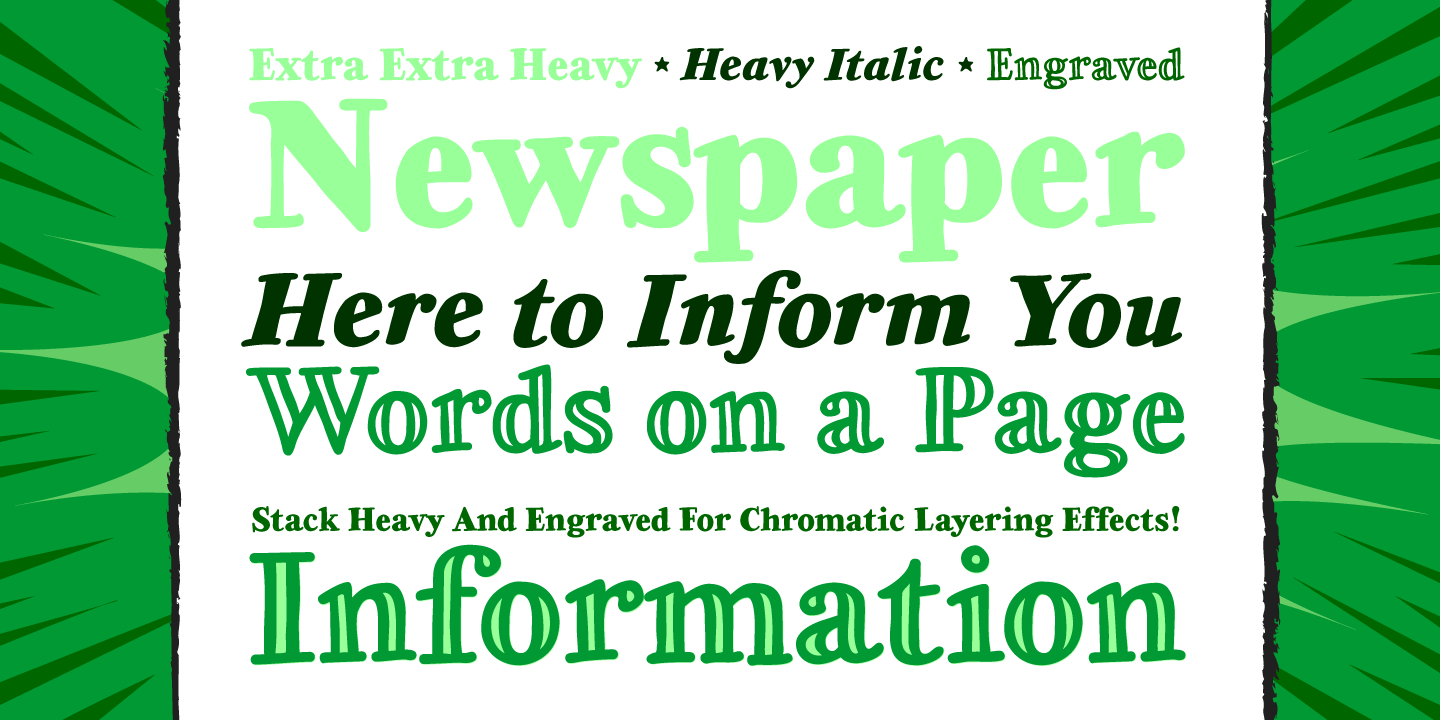 Extra Extra Font Poster #1