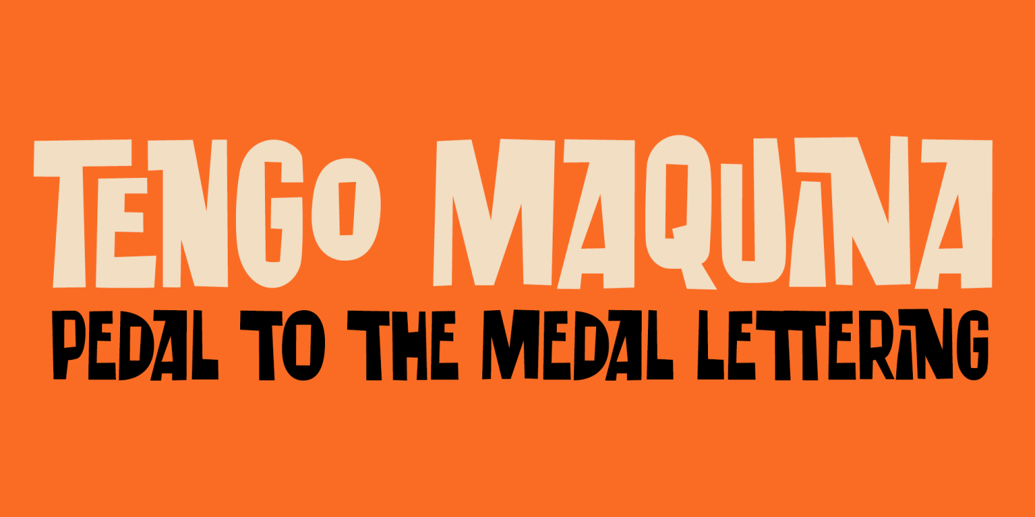 Tengo Maquina Font Poster #1