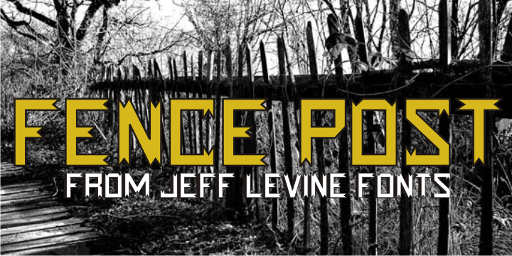 Fence Post Font Family Poster