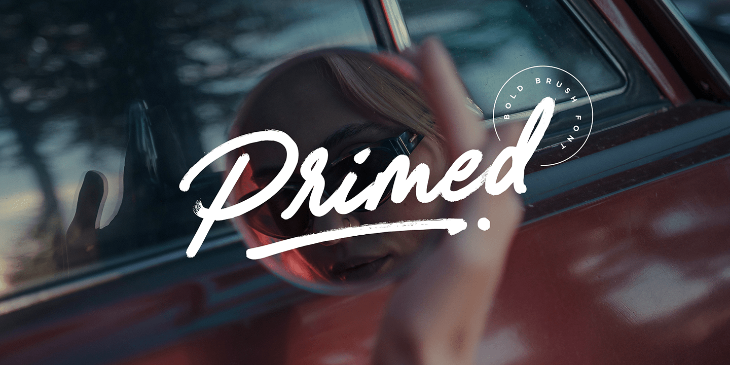 Primed Font Poster