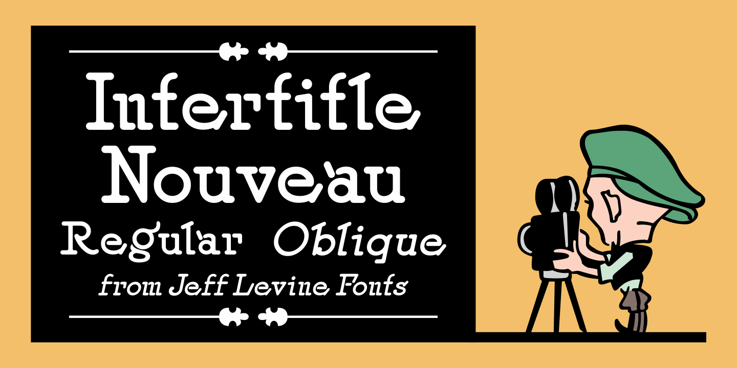 Intertitle Nouveau Font Poster #1