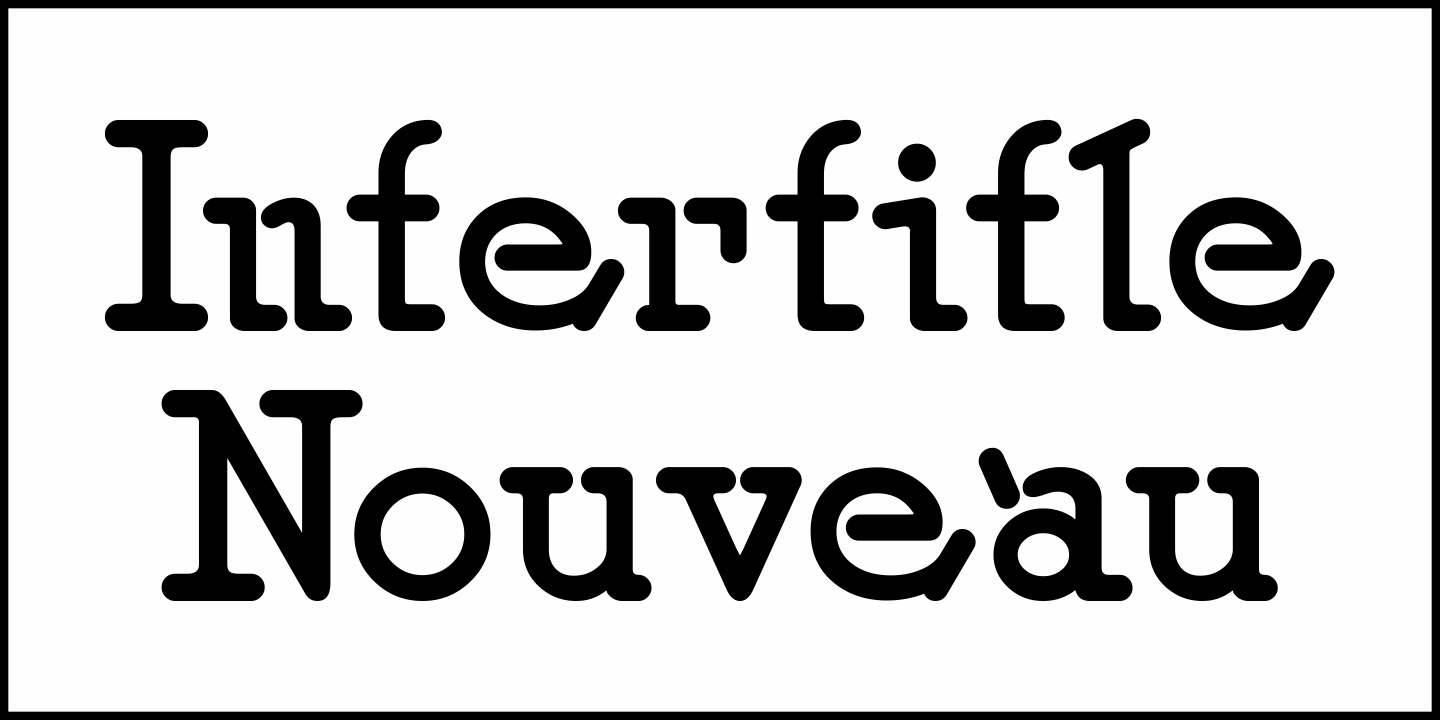 Intertitle Nouveau Font Poster #1