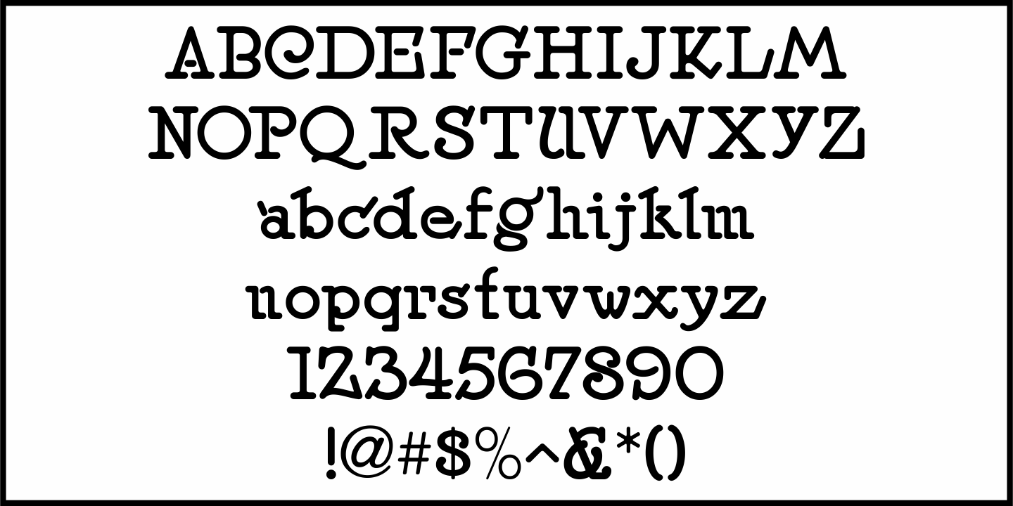 Intertitle Nouveau Font Poster #1