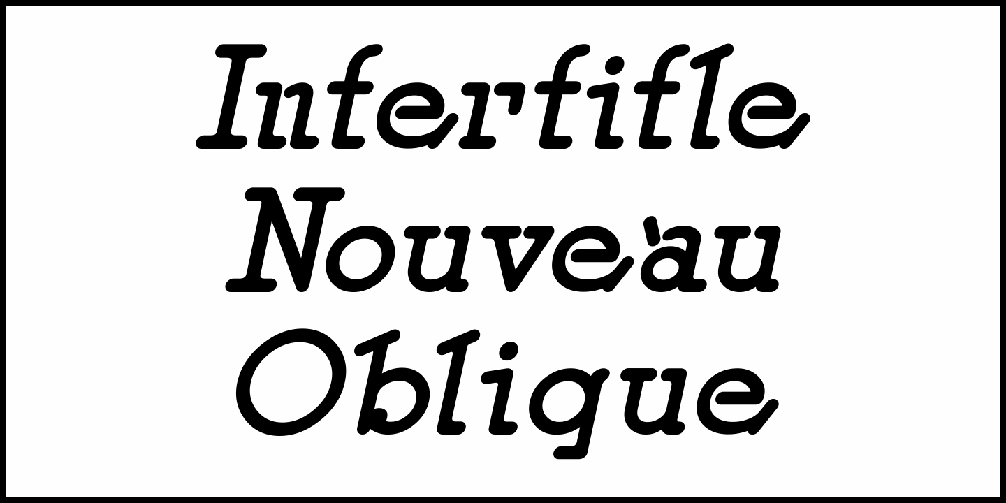 Intertitle Nouveau Font Poster #1