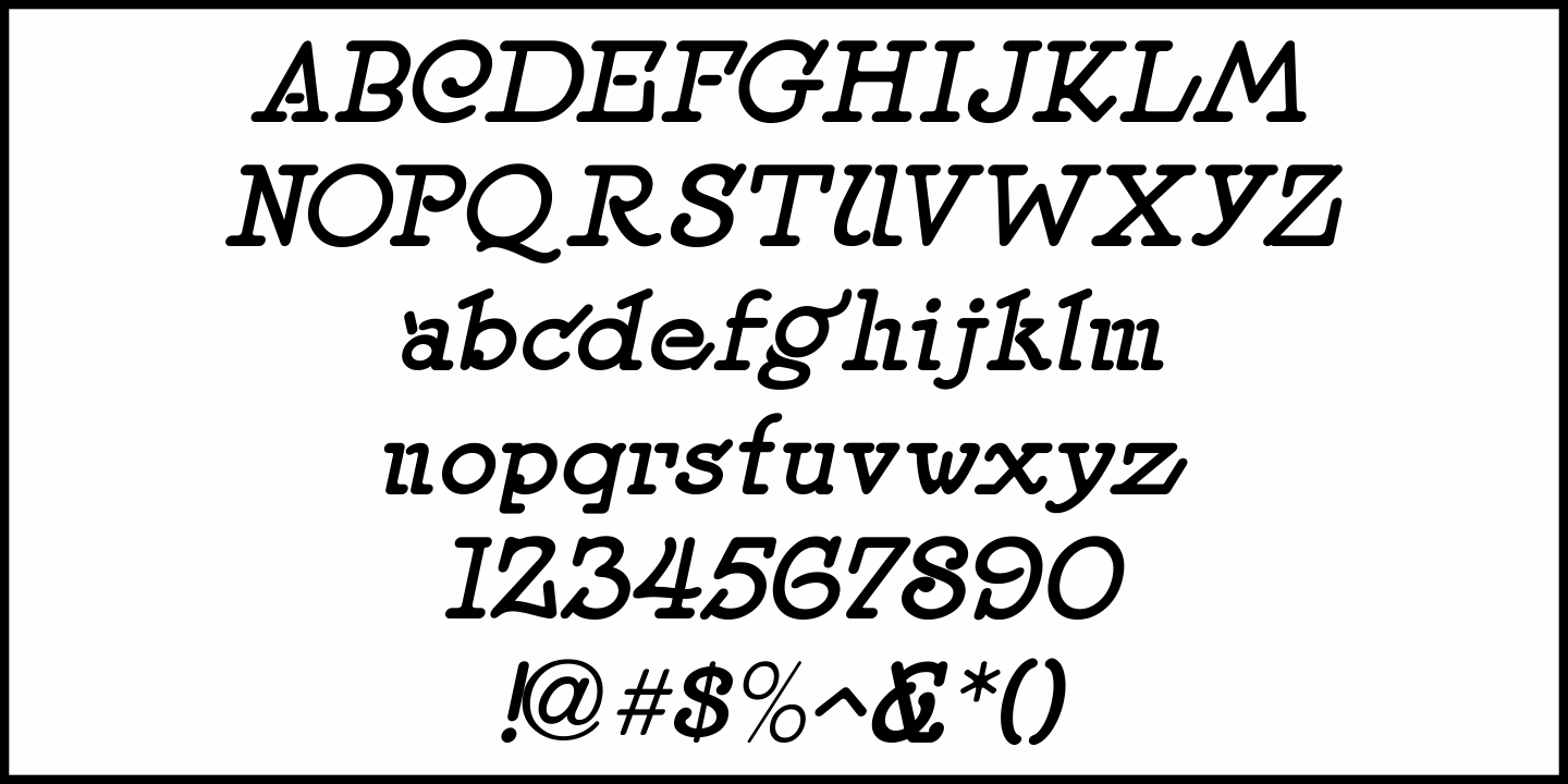 Intertitle Nouveau Font Poster #1