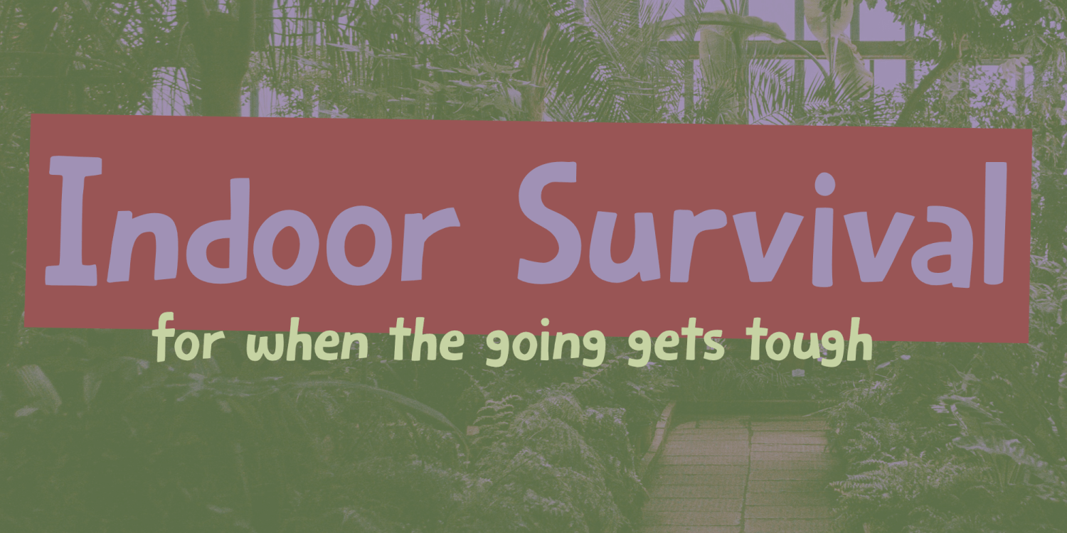 Indoor Survival Poster