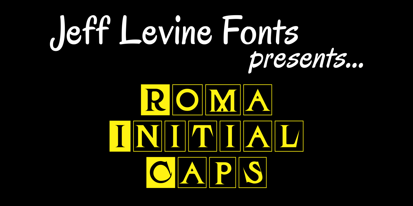 Roma Initial Caps Font Poster #1