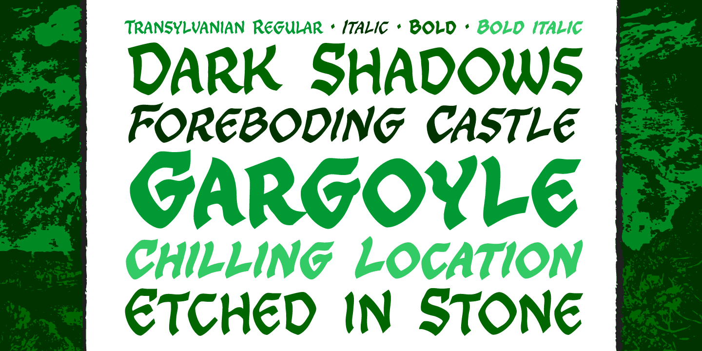 Transylvanian Font Poster #1