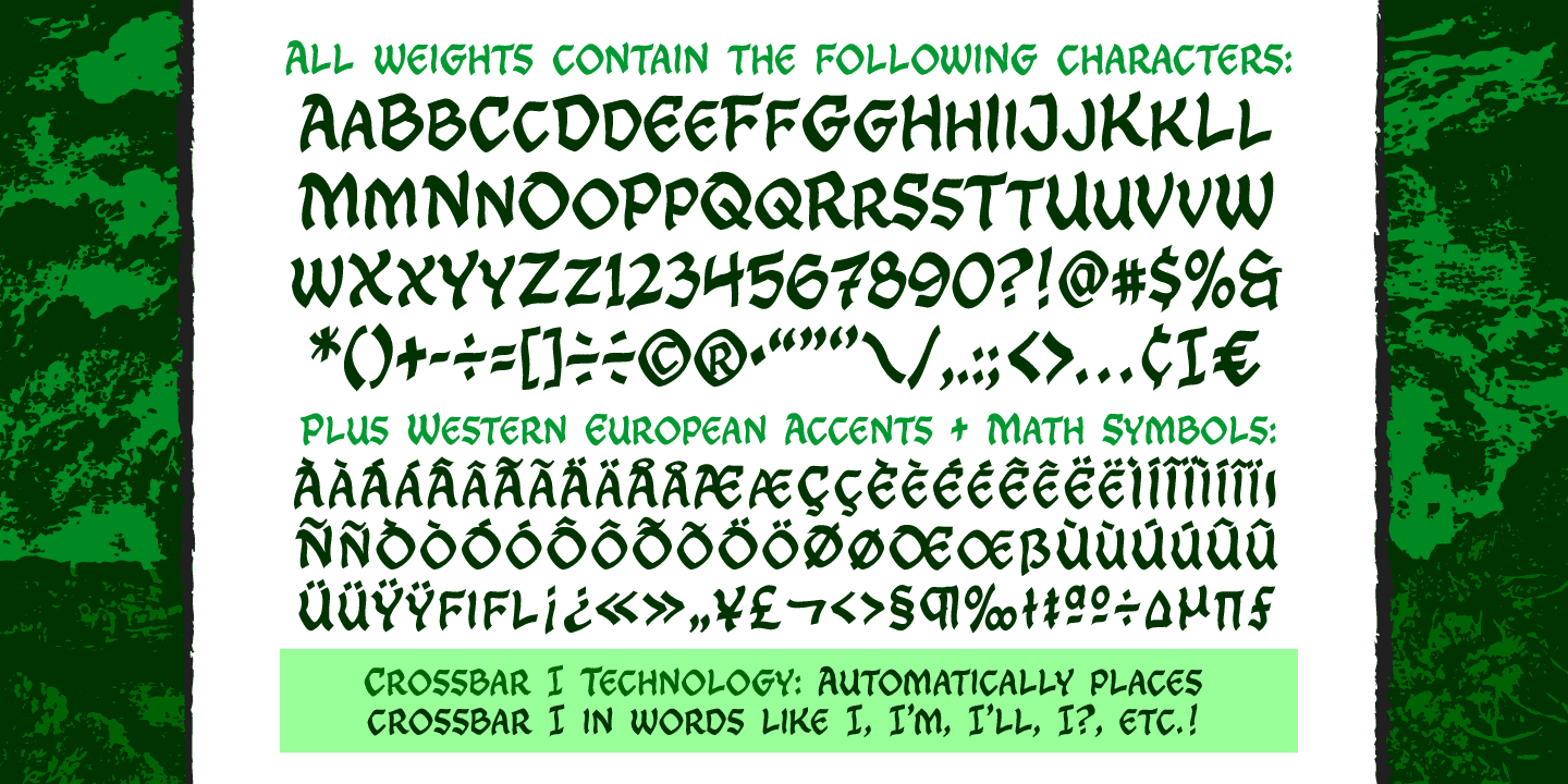 Transylvanian Font Poster #1