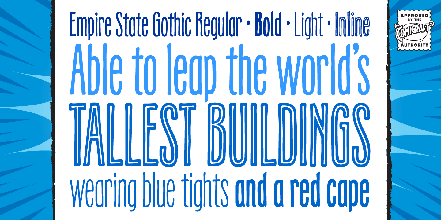 Empire State Gothic Font Poster #1