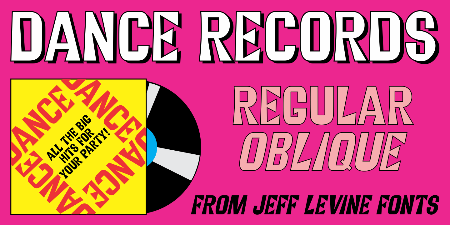 Dance Records Font Poster #1