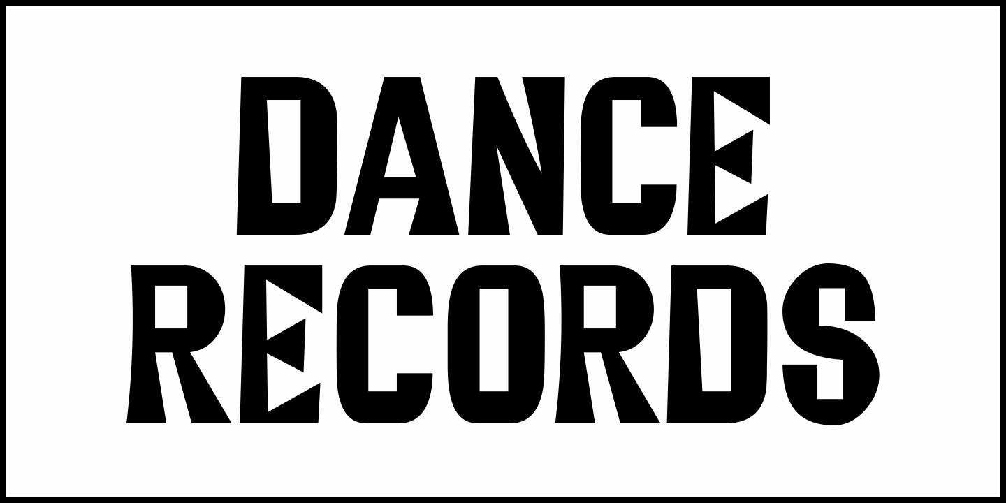 Dance Records Font Poster #2