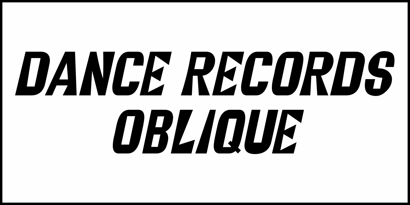 Dance Records Font Poster #4