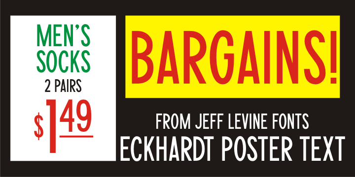 Eckhardt Poster Text Font Family Poster